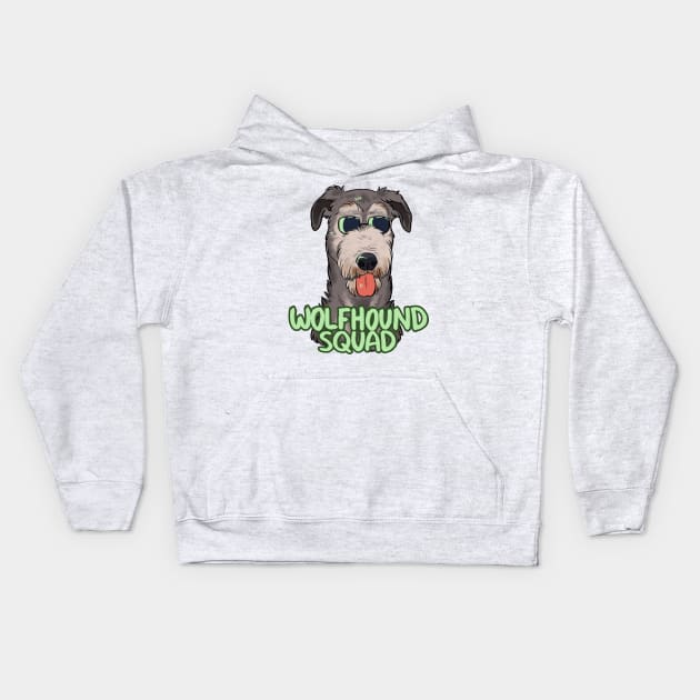 WOLFHOUND SQUAD Kids Hoodie by mexicanine